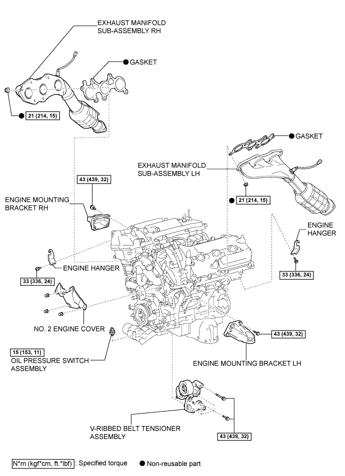 Lexus Is250, Is220D. Gse20 Ale20.4Gr-Fse Engine Mechanical.Engine.Engine Assembly Components