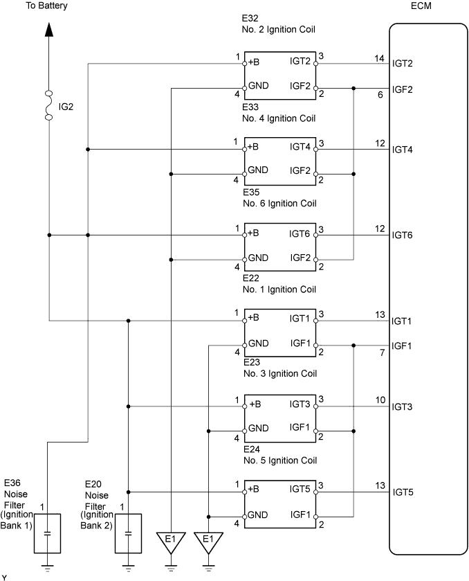 Lexus Is250, Is220D. Gse20 Ale20.4Gr-Fse Ignition.Ignition System.Ignition System  System Diagram