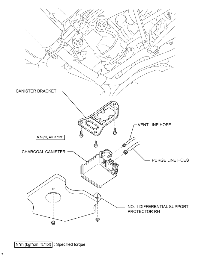 Lexus Is250, Is220D. Gse20 Ale20.4Gr-Fse Emission Control.Emission Control System.Canister  Components