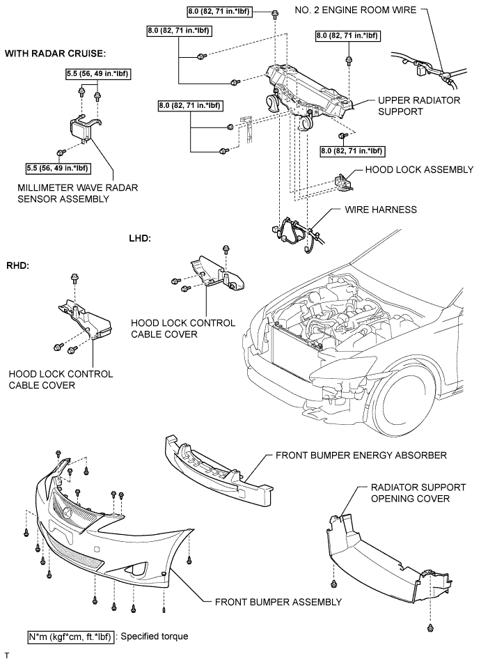 Lexus Is250, Is220D. Gse20 Ale20.4Gr-Fse Cooling.Cooling System.Radiator  Components