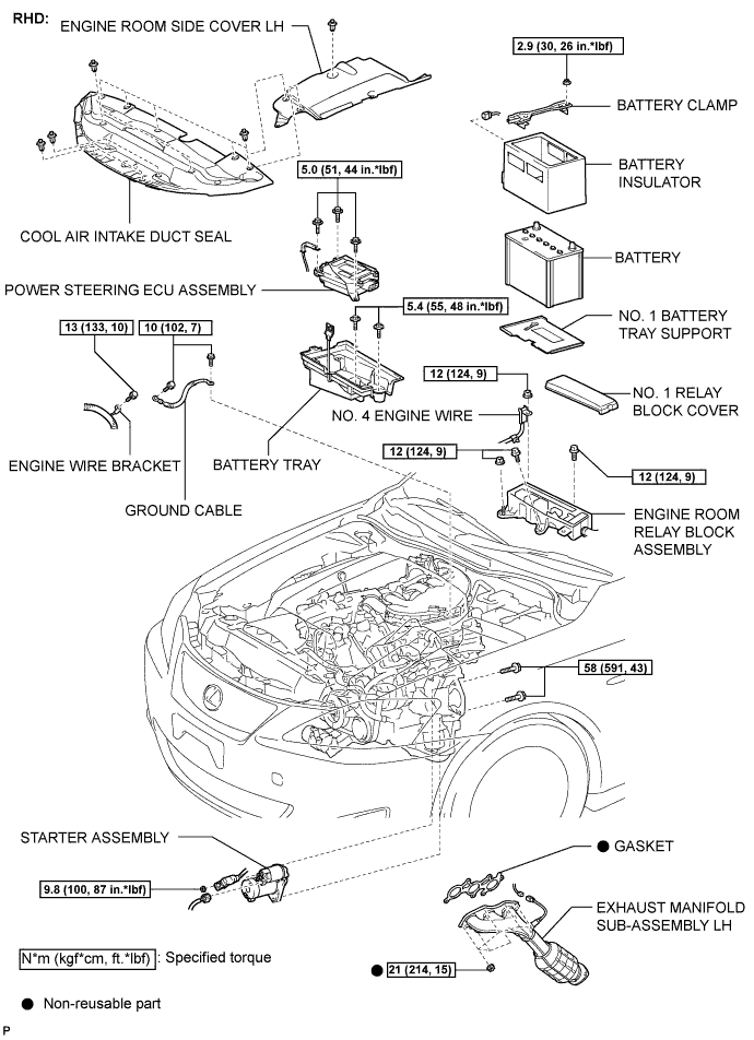 Lexus Is250, Is220D. Gse20 Ale20.4Gr-Fse Starting.Starting System.Starter  Components