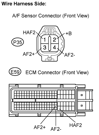 Lexus Is250, Is220D. Gse20 Ale20.2Ad-Fhv Engine Control System.Ecd System.
Dtc
  P2237  Oxygen (A/F) Sensor Pumping Current Circuit / Open (Bank 1 Sensor 1)