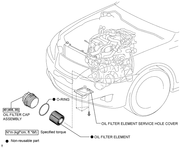 Lexus Is250, Is220D. Gse20 Ale20.2Ad-Fhv Lubrication.Lubrication System.Oil Filter  Components