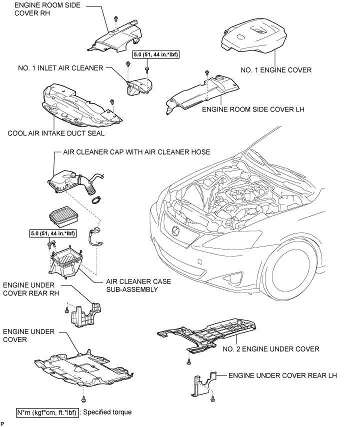 Lexus Is250, Is220D. Gse20 Ale20.2Ad-Fhv Engine Mechanical.Engine.Engine Assembly Components