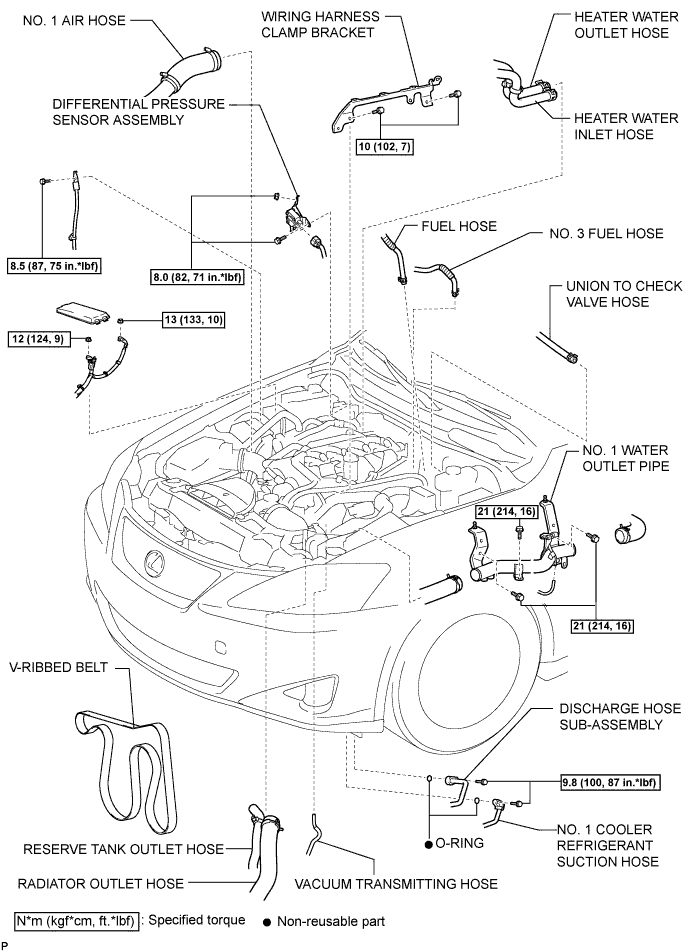 Lexus Is250, Is220D. Gse20 Ale20.2Ad-Fhv Engine Mechanical.Engine.Engine Assembly Components
