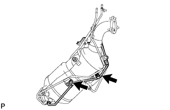 Lexus Is250, Is220D. Gse20 Ale20.2Ad-Fhv Emission Control.Emission Control System.Exhaust Gas Temperature Sensor  Removal