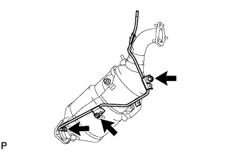 Lexus Is250, Is220D. Gse20 Ale20.2Ad-Fhv Emission Control.Emission Control System.Exhaust Manifold Converter  Installation