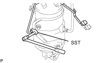 Lexus Is250, Is220D. Gse20 Ale20.2Ad-Fhv Emission Control.Emission Control System.Exhaust Gas Temperature Sensor  Removal