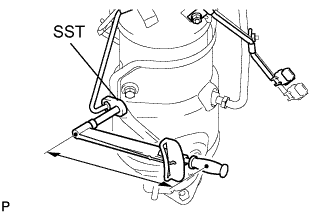 Lexus Is250, Is220D. Gse20 Ale20.2Ad-Fhv Emission Control.Emission Control System.Exhaust Gas Temperature Sensor  Installation