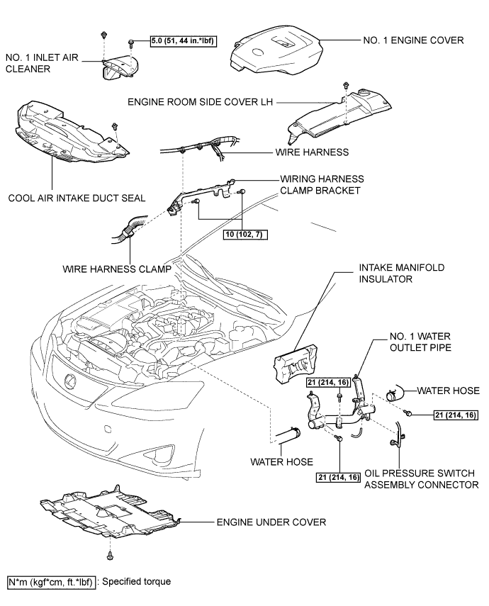 Lexus Is250, Is220D. Gse20 Ale20.2Ad-Fhv Cooling.Cooling System.Thermostat  Components