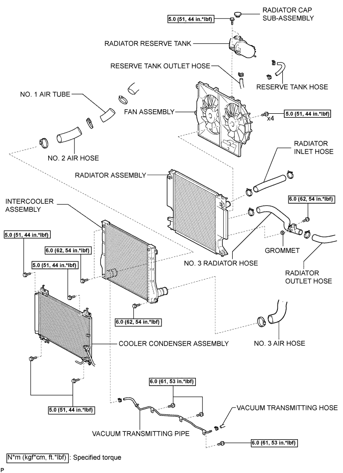 Lexus Is250, Is220D. Gse20 Ale20.2Ad-Fhv Cooling.Cooling System.Radiator  Components