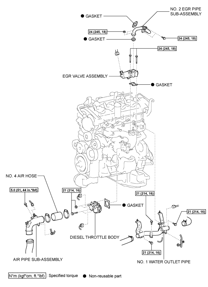 Lexus Is250, Is220D. Gse20 Ale20.2Ad-Fhv Lubrication.Lubrication System.Engine Oil Cooler  Components
