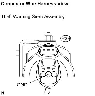 Lexus Is250, Is220D. Gse20 Ale20.Theft Deterrent.Theft Deterrent System (W/ Intrusion Sensor).Theft Deterrent System (W/ Intrusion Sensor)  Theft Warning Siren Circuit