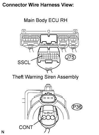 Lexus Is250, Is220D. Gse20 Ale20.Theft Deterrent.Theft Deterrent System (W/ Intrusion Sensor).Theft Deterrent System (W/ Intrusion Sensor)  Theft Warning Siren Circuit