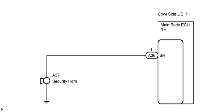 Lexus Is250, Is220D. Gse20 Ale20.Theft Deterrent.Theft Deterrent System (W/ Intrusion Sensor).Theft Deterrent System (W/O Intrusion Sensor)  Security Horn Circuit