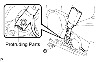 Lexus Is250, Is220D. Gse20 Ale20.Seat Belt.Occupant Detection Sensor (For Manual Seat).Front Seat Inner Belt Assembly  Installation