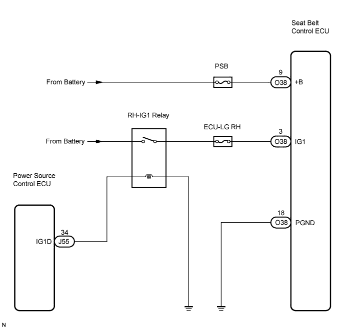 Lexus Is250, Is220D. Gse20 Ale20.Pre-Crash Safety.Pre-Crash Safety System.Pre-Crash Safety System  Power Source Circuit