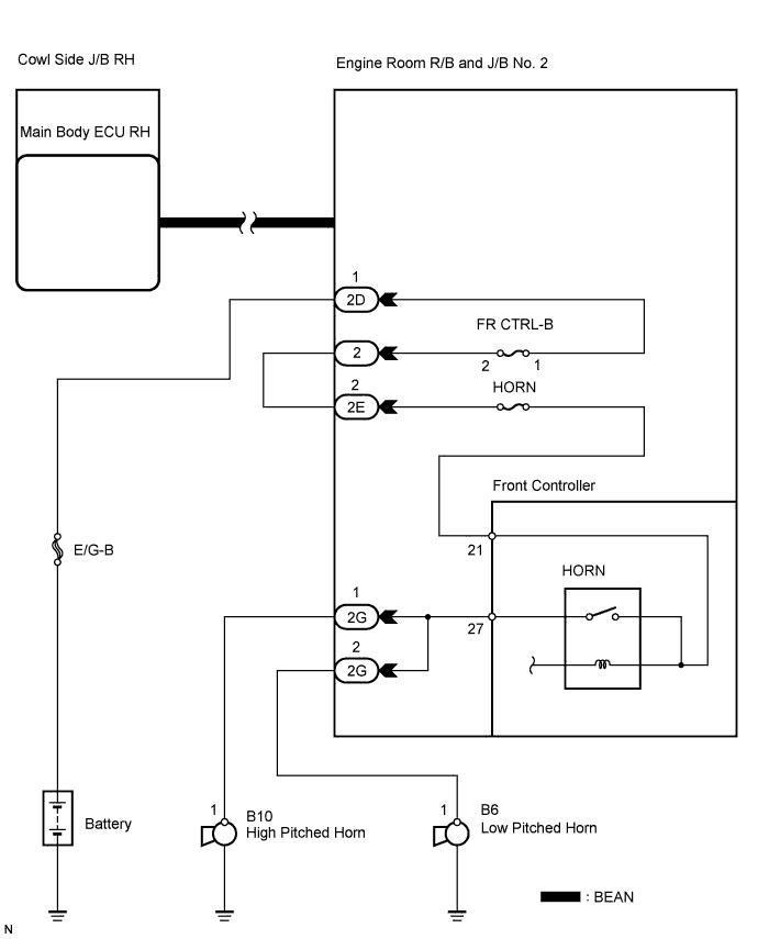 Lexus Is250, Is220D. Gse20 Ale20.Theft Deterrent.Theft Deterrent System (W/ Intrusion Sensor).Theft Deterrent System (W/O Intrusion Sensor)  Horn Circuit