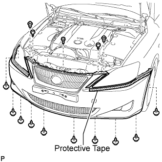 Lexus Is250, Is220D. Gse20 Ale20.Lighting.Lighting System.Fog Light Assembly  Removal