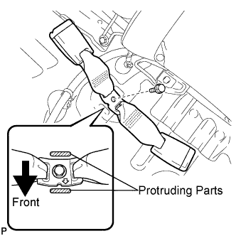 Lexus Is250, Is220D. Gse20 Ale20.Seat Belt.Occupant Detection Sensor (For Manual Seat).Rear Seat Inner Belt Assembly  Installation