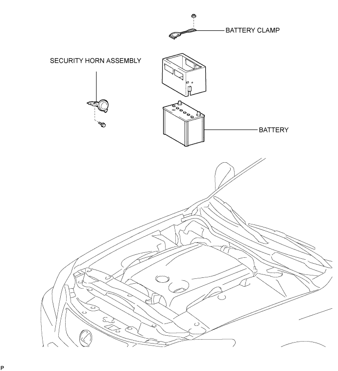 Lexus Is250, Is220D. Gse20 Ale20.Theft Deterrent.Theft Deterrent System (W/ Intrusion Sensor).Security Horn Assembly  Components