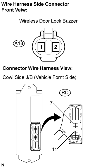 Lexus Is250, Is220D. Gse20 Ale20.Door Lock.Power Door Lock Control System.Wireless Door Lock Control System  Wireless Door Lock Buzzer Circuit
