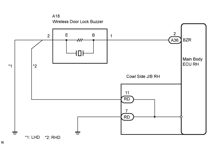 Lexus Is250, Is220D. Gse20 Ale20.Door Lock.Power Door Lock Control System.Wireless Door Lock Control System  Wireless Door Lock Buzzer Circuit