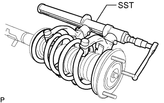 Lexus Is250, Is220D. Gse20 Ale20.Suspension.Suspension System.Front Shock Absorber  Removal