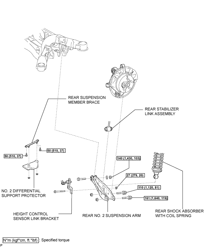 Lexus Is250, Is220D. Gse20 Ale20.Suspension.Suspension System.Rear No. 2 Suspension Arm  Components