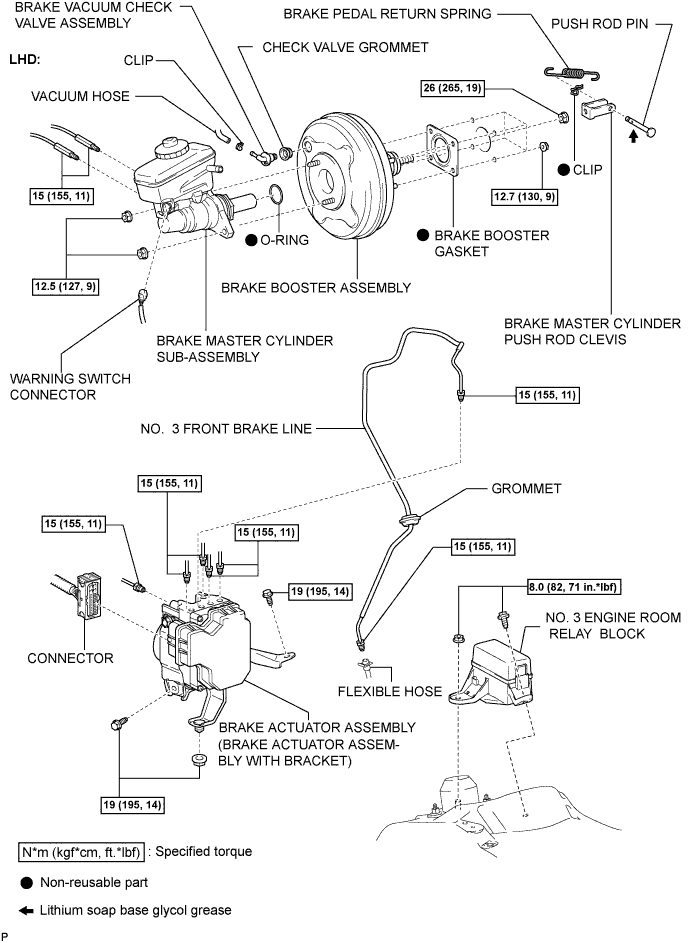 Lexus Is250, Is220D. Gse20 Ale20.Brake.Brake System.Brake Booster  Components