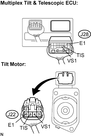 Lexus Is250, Is220D. Gse20 Ale20.Steering Column.Steering System.
Dtc
  B2610  Tilt Position Sensor Or Tilt Motor Circuit Malfunction
