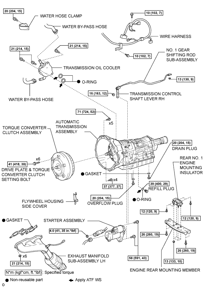 Lexus Is250, Is220D. Gse20 Ale20.A960E Automatic Transmission.Automatic Transmission System.Torque Converter And Drive Plate  Components