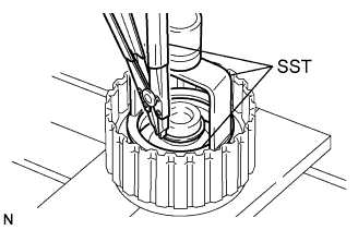 Lexus Is250, Is220D. Gse20 Ale20.A960E Automatic Transmission.Automatic Transmission System.Clutch Drum And Input Shaft Assembly  Disassembly