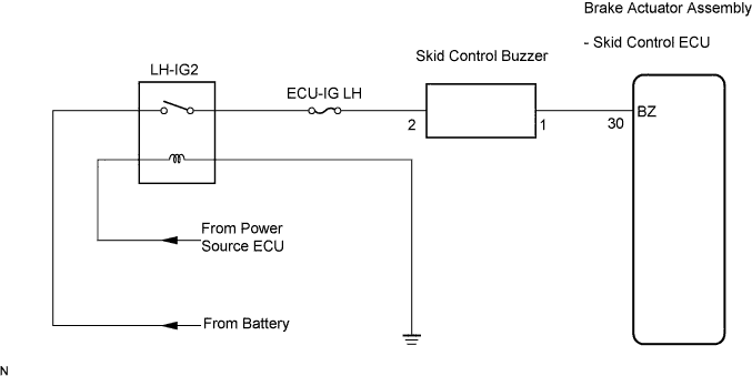Lexus Is250, Is220D. Gse20 Ale20.Brake Control.Vehicle Stability Control System (W/ Vdim).Vehicle Stability Control System (W/O Vdim)  Skid Control Buzzer Circuit