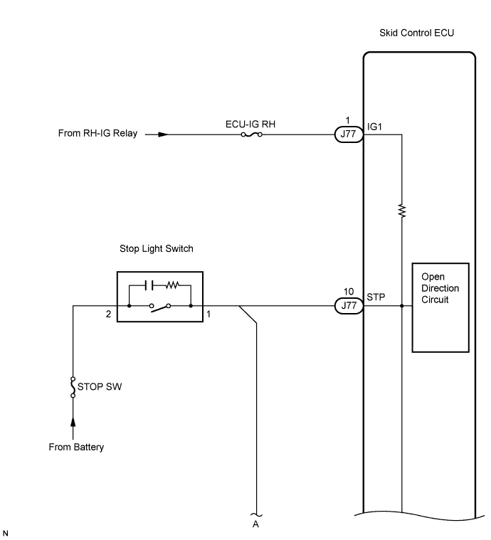 Lexus Is250, Is220D. Gse20 Ale20.Brake Control.Vehicle Stability Control System (W/ Vdim).
Dtc
  C1249/49  Open In Stop Light Switch Circuit
