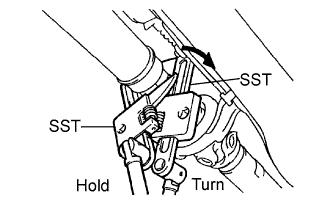 Lexus Is250, Is220D. Gse20 Ale20.Propeller Shaft.Propeller Shaft System.Rear Propeller Shaft Assembly (For 2Ad-Fhv)  Removal