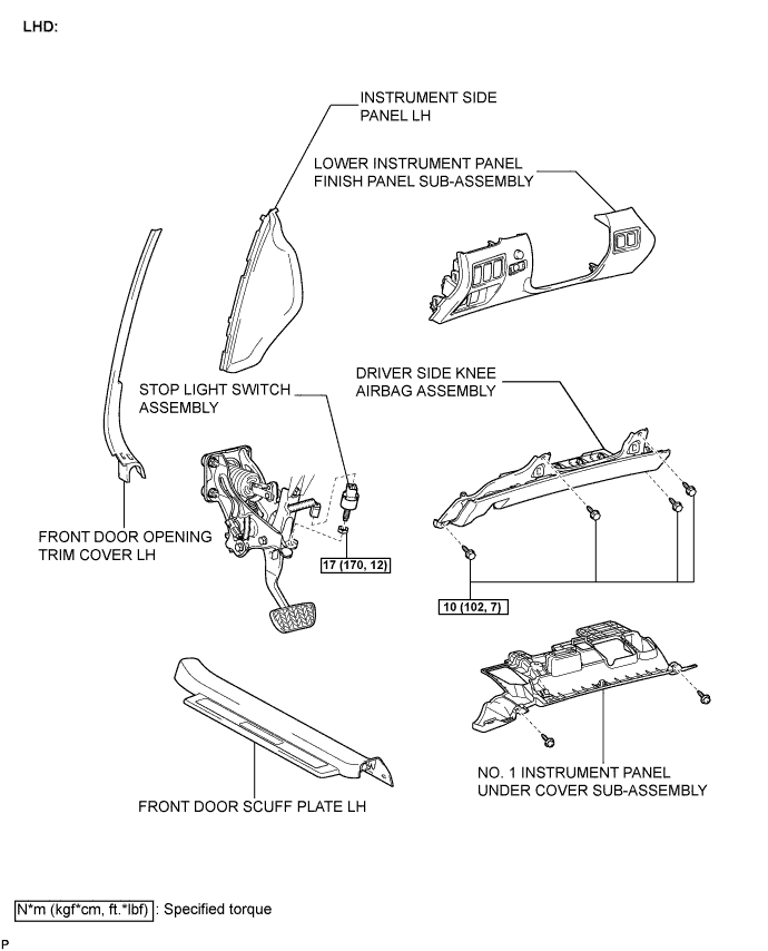 Lexus Is250, Is220D. Gse20 Ale20.Brake.Brake System.Stop Light Switch  Components