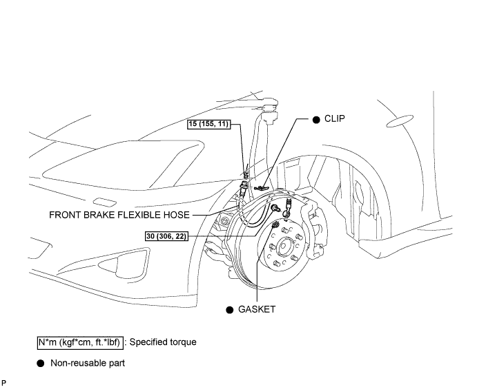 Lexus Is250, Is220D. Gse20 Ale20.Brake.Brake System.Front Brake Flexible Hose  Components