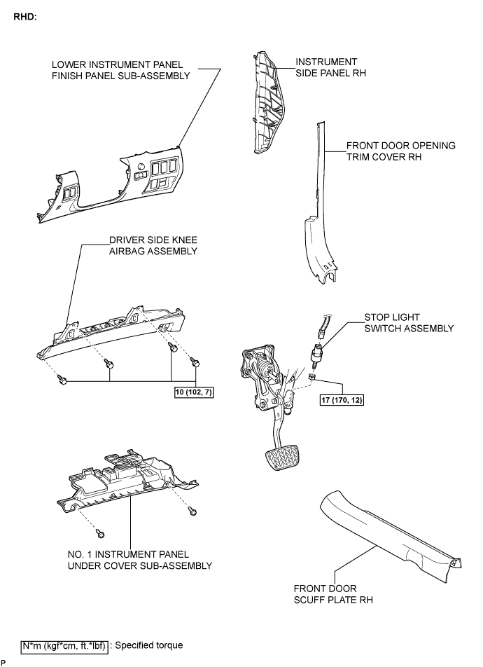 Lexus Is250, Is220D. Gse20 Ale20.Brake.Brake System.Stop Light Switch  Components