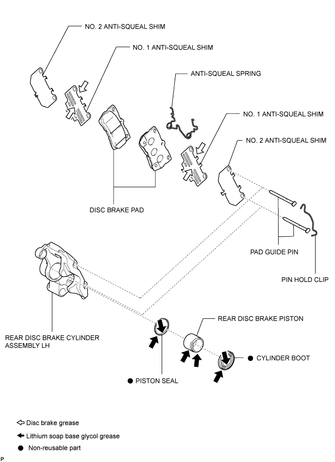Lexus Is250, Is220D. Gse20 Ale20.Brake.Brake System.Rear Brake  Components