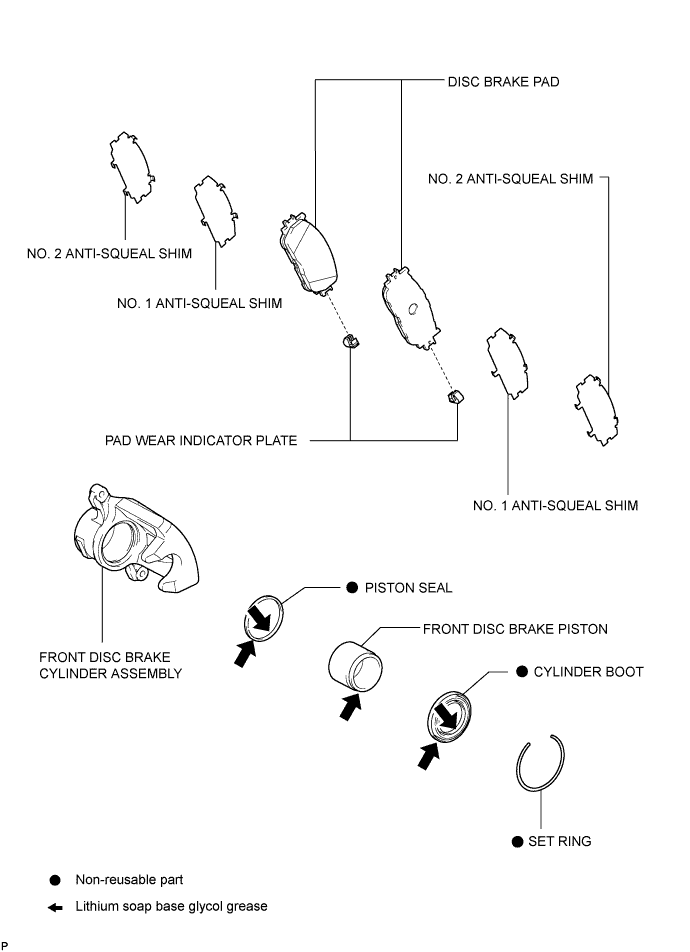 Lexus Is250, Is220D. Gse20 Ale20.Brake.Brake System.Front Brake  Components