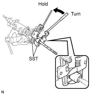 Lexus Is250, Is220D. Gse20 Ale20.Power Steering.Power Steering System.Steering Gear  Disassembly