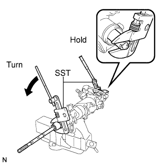 Lexus Is250, Is220D. Gse20 Ale20.Power Steering.Power Steering System.Steering Gear  Disassembly