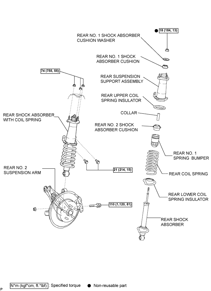 Lexus Is250, Is220D. Gse20 Ale20.Suspension.Suspension System.Rear Shock Absorber  Components