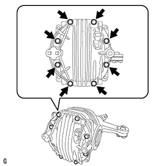 Lexus Is250, Is220D. Gse20 Ale20.Differential.Differential System.Rear Differential Carrier (For 2Ad-Fhv)  Disassembly