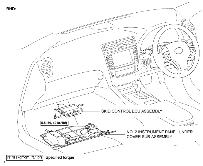 Lexus Is250, Is220D. Gse20 Ale20.Brake Control.Vehicle Stability Control System (W/ Vdim).Skid Control Ecu (W/ Vdim)  Components