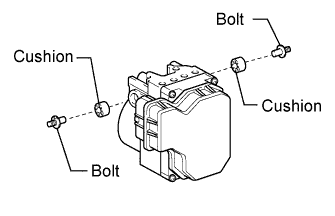 Lexus Is250, Is220D. Gse20 Ale20.Brake Control.Vehicle Stability Control System (W/ Vdim).Brake Actuator  Installation