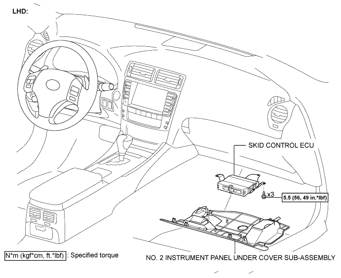 Lexus Is250, Is220D. Gse20 Ale20.Brake Control.Vehicle Stability Control System (W/ Vdim).Skid Control Ecu (W/ Vdim)  Components