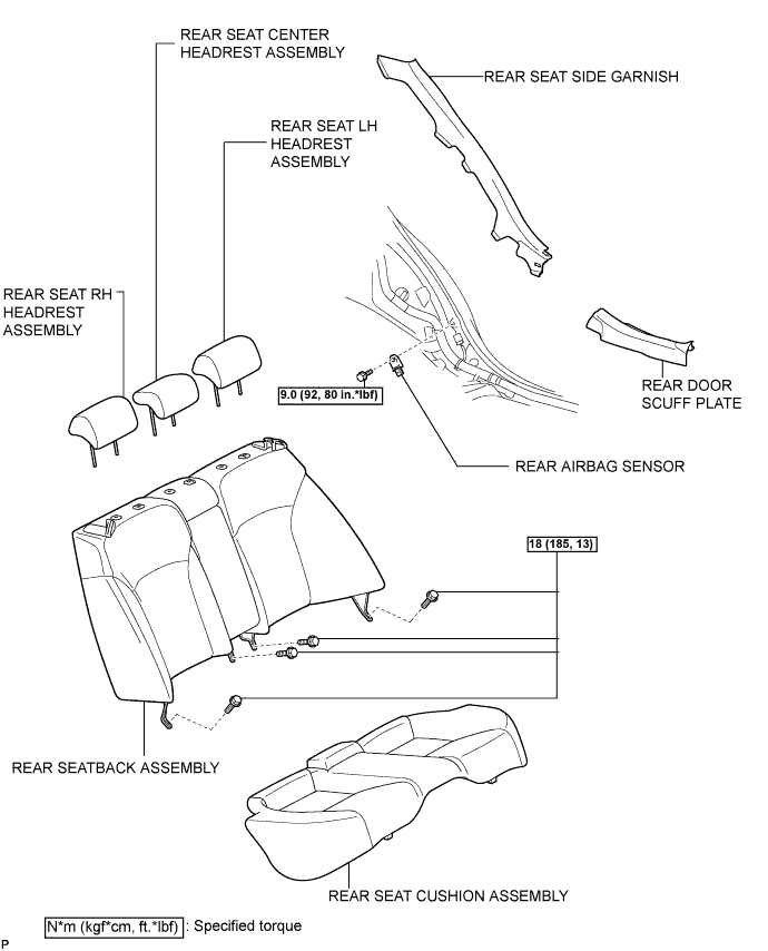 Lexus Is250, Is220D. Gse20 Ale20.Supplemental Restraint System.Airbag System.Rear Airbag Sensor  Components