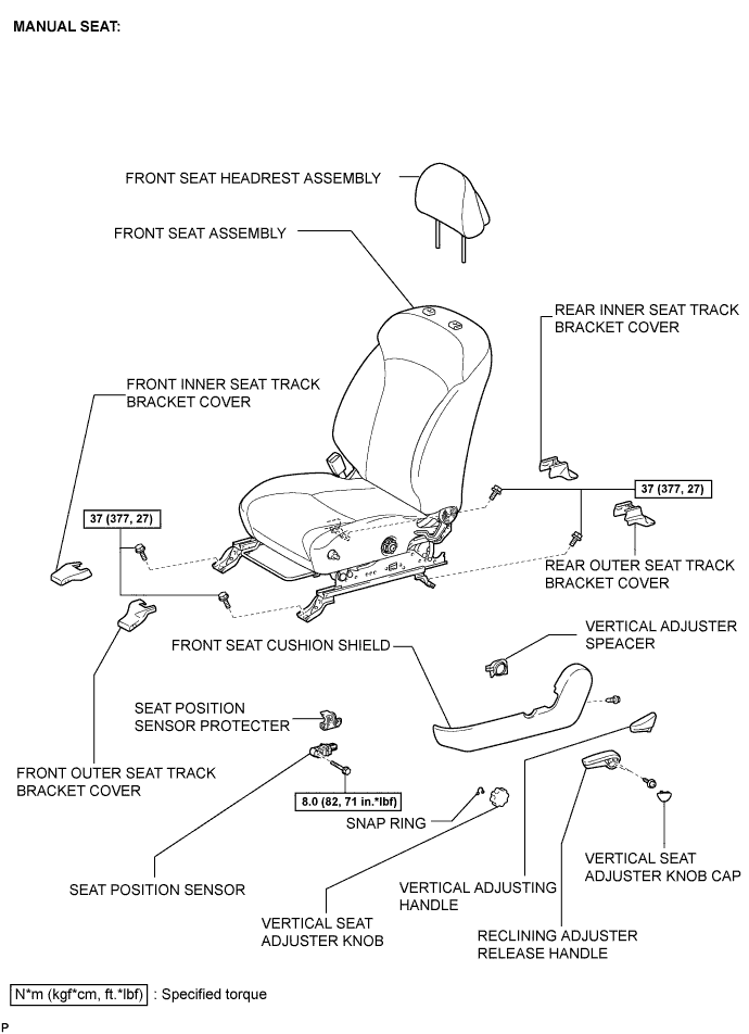 Lexus Is250, Is220D. Gse20 Ale20.Supplemental Restraint System.Airbag System.Seat Position Sensor  Components